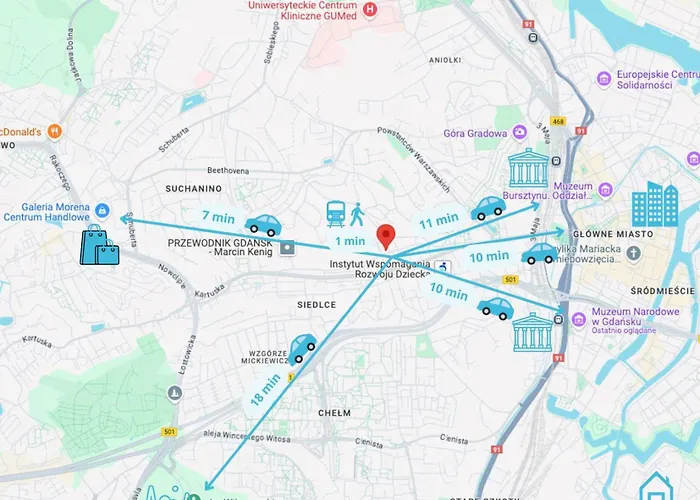 Picasso -10 Minutes To Old Town & Sea Habitación en casa particular Gdansk